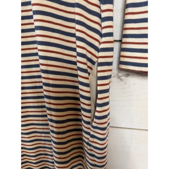 Marine Layer April Tunic Dress Nautical Striped 3/4 Sleeve Size Medium - Picture 4 of 6